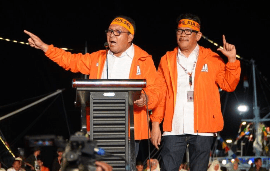 Pasangan Calon Gubernur dan Wakil Gubernur Sulsel nomor urut 1, Danny-Azhar (DIA).